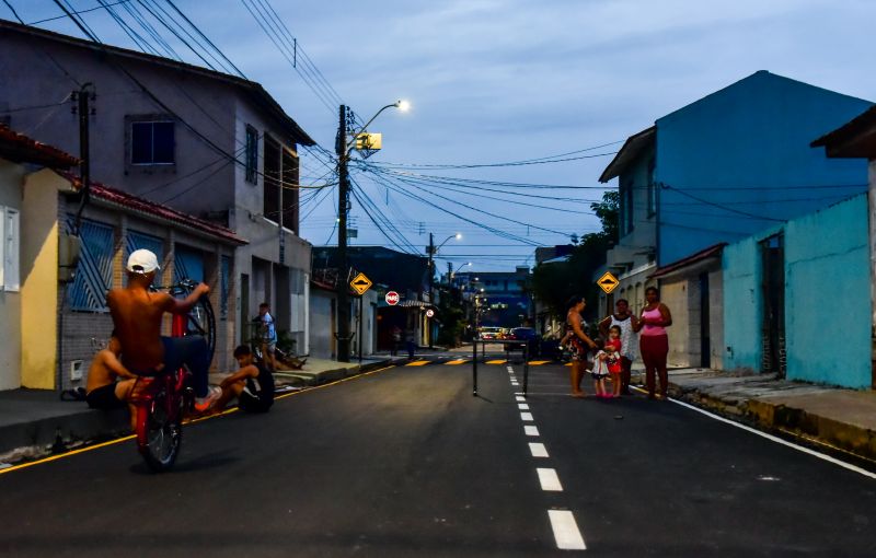 Inauguração asfáltica travessa We 28 na Cidade Nova VIII