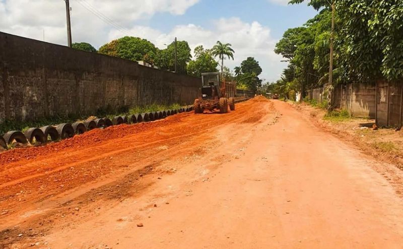 Obras avançam no bairro Águas Lindas