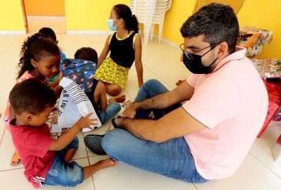 Prefeitura realiza o sonho de Natal das crianças atendidas no CRAS Santana do Aurá em Ananindeua