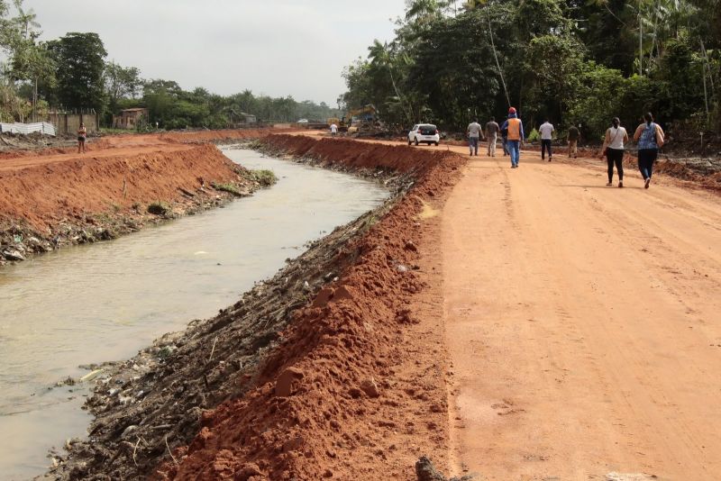 Visita técnica nas obras do trecho do Canal Maguariaçu – Passagem Itabira com a rua Cavalcante