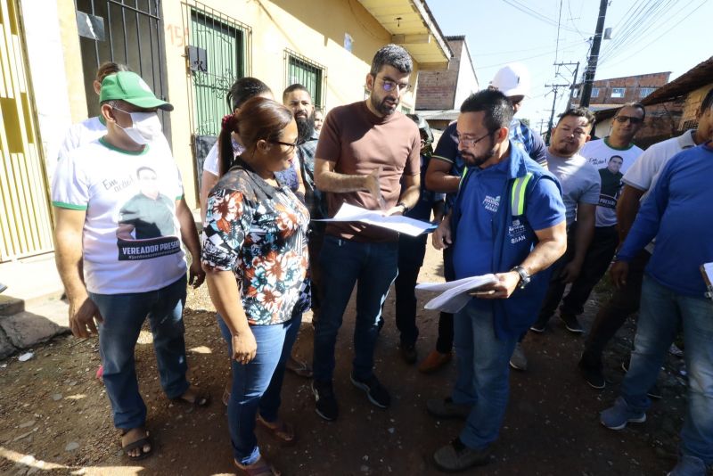 Visita Técnica com a Equipe da SESAN na Comunidade Açaizal e Residencial Augusto Reis na Alameda
