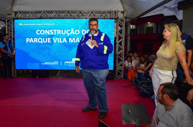 Assinatura de O.S para a Construção do Parque Vila Maguari com Apresentação do Projeto