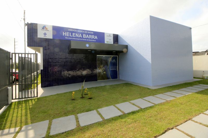 Entrega da UBS Helena Barra, no conjunto Roraima Amapá. Curuçambá