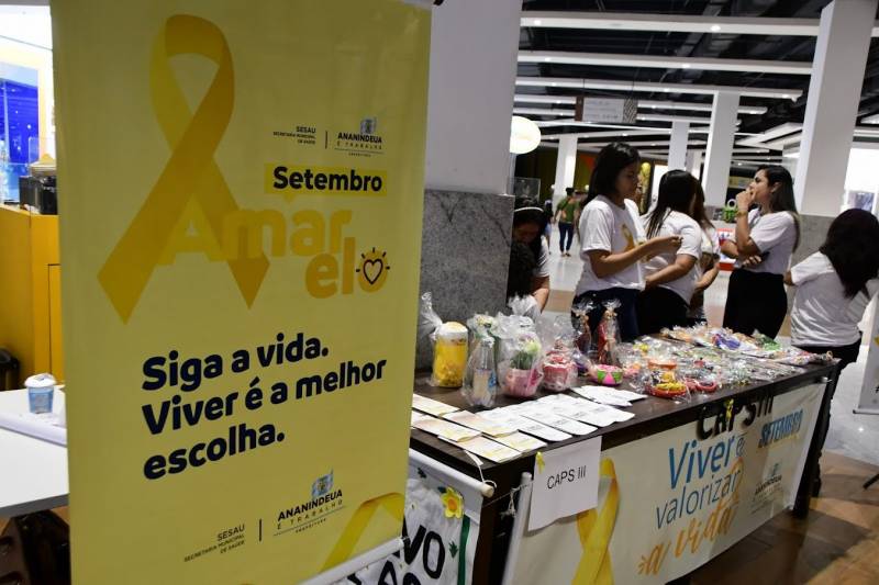 Setembro Amarelo: Ananindeua promoveu evento informativo em Shopping 