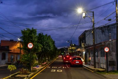 Conjunto Abelardo Conduru recebe serviços de recuperação das ruas, sinalização viária e iluminação pública em LED.
