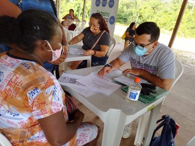 Comunidade quilombola recebe a equipe do Cadastro Único
