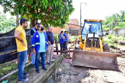 Prefeitura de Ananindeua inicia obras no Canal dos Macacos, em Águas Brancas.