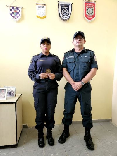 Comandante da Guarda Civil Municipal recebe homenagem da Polícia Militar