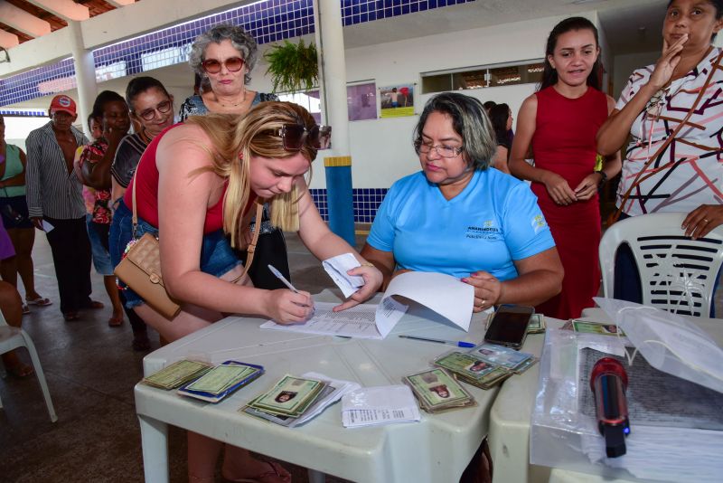Entrega de Óculos aos pacientes atendidos na Ação Corujão da Saúde na comunidade Marighella no Aurá