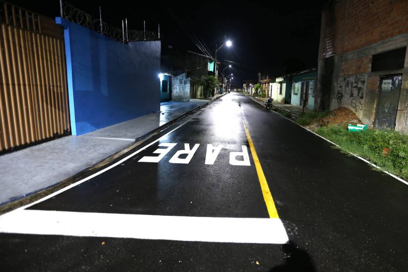 Inauguração de ruas pavimentadas e sinalizadas com nova iluminação de led no bairro Paar