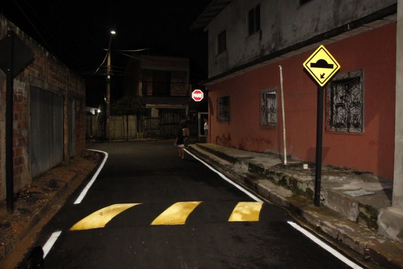 Inauguração de ruas Pavimentadas no Bairro de Águas Lindas. Alameda Bento, passagem Fabiano Rodrigues e passagem Novo Horizonte