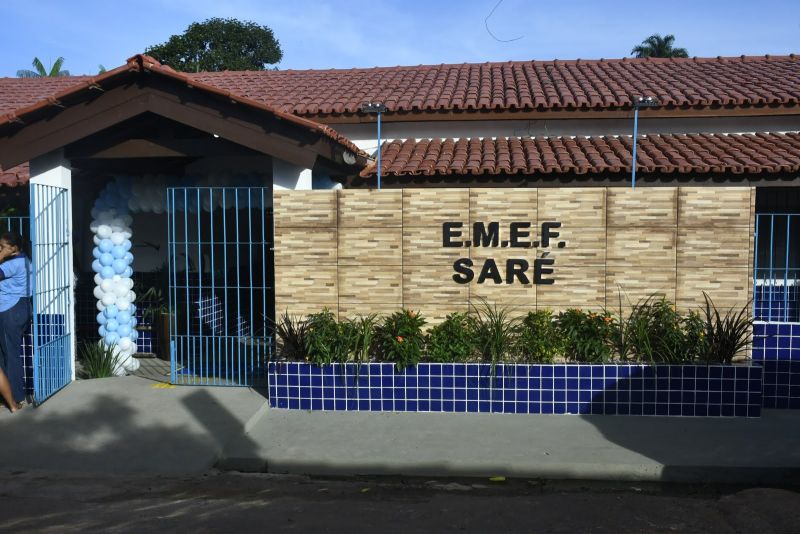 Reinauguração da Escola Municipal Saré no Distrito Industrial