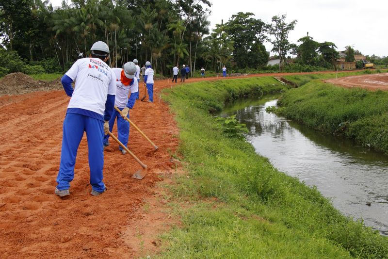 Assinatura de Ordem de Serviço para Construção dos Canais Maguariaçu e canal das Toras, Prefeitura de Ananindeua e Governo do Estado