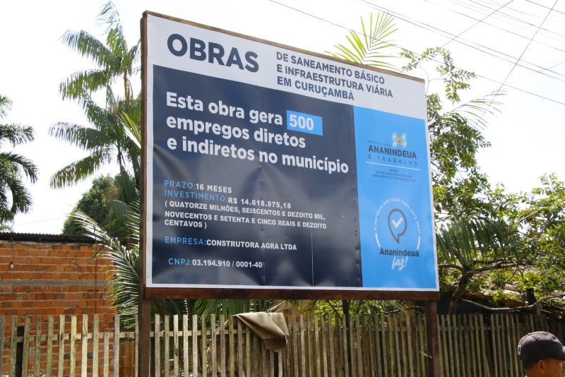 Assinatura de Ordem de Serviço de Obras de Infraestrutura no bairro do Curuçambá no Campo Parque Daniel Reis