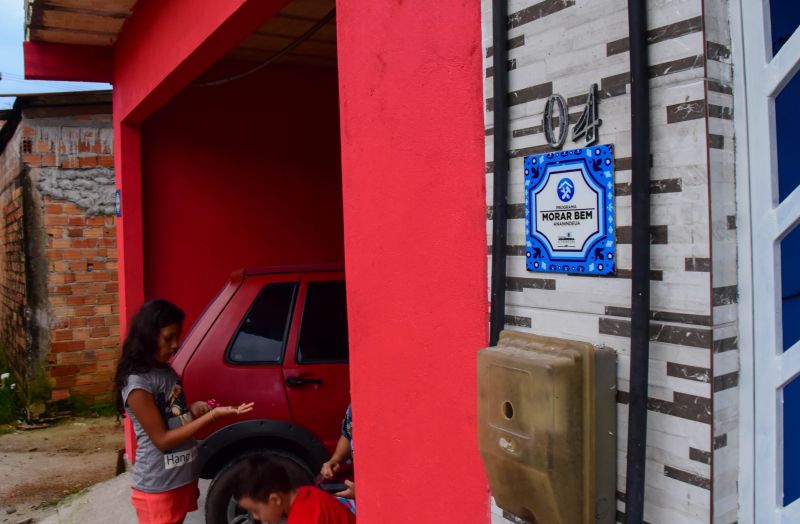 Entrega de Casas Reformadas pelo Programa Morar Bem, na Comunidade Pedreirinha no Bairro da Guanabara