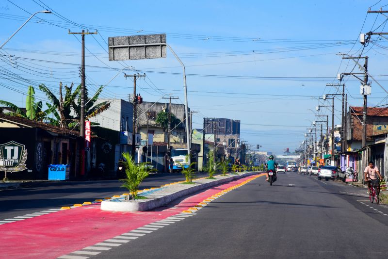 Inauguração da nova avenida Milton Taveira, no bairro Guajará