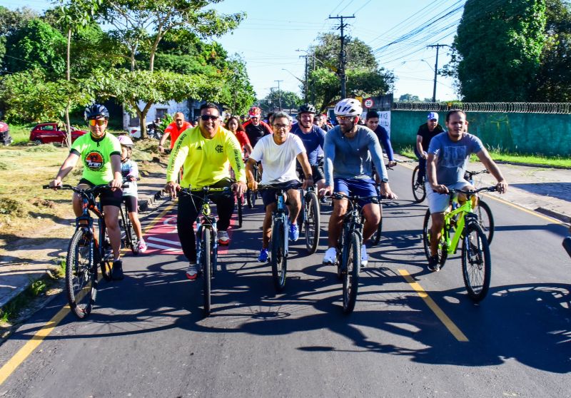 Inauguração da nova estrada do Icuí Guajará