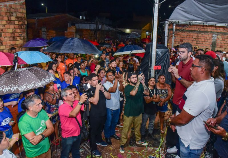 Inauguração asfáltica das ruas da comunidade do Açaizal e Augusto Reis no Jaderlândia