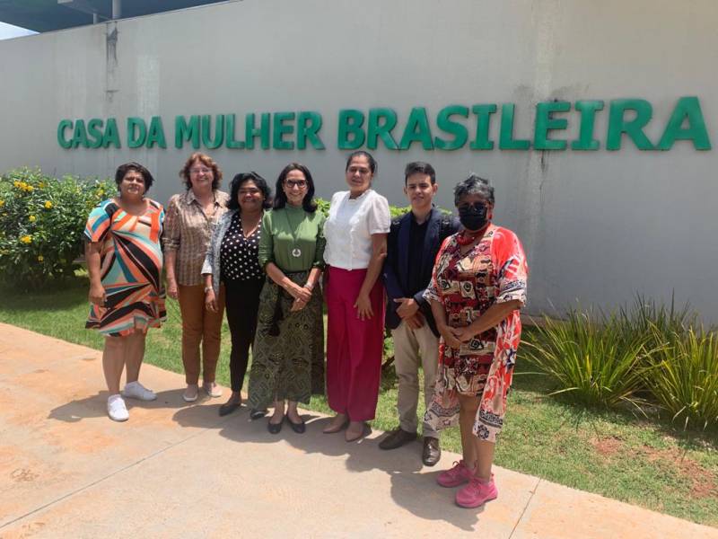 Equipes da Semmu e Semcat visitam a Casa da Mulher Brasileira no MS