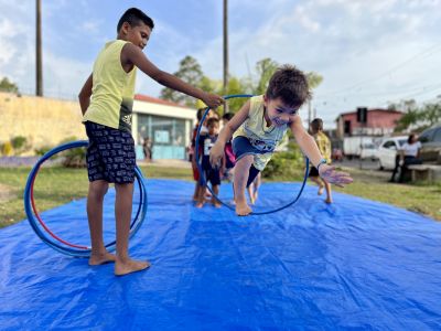 Mais de 860 crianças se divertiram no lado Norte de Ananindeua com o projeto Brincadeira de Rua