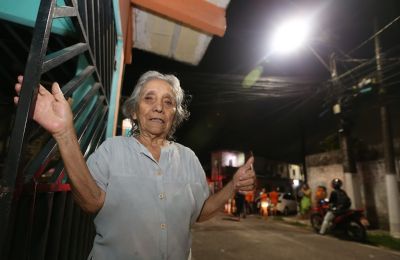 Bairro da Guanabara recebe 100% de iluminação pública em LED