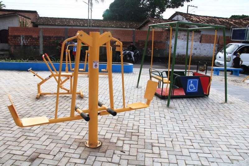Inauguração da Praça Warislândia, totalmente revitalizada com acessibilidade, academia e playground no Icuí Guajará