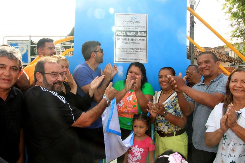 Inauguração da Praça Warislândia, totalmente revitalizada com acessibilidade, academia e playground no Icuí Guajará