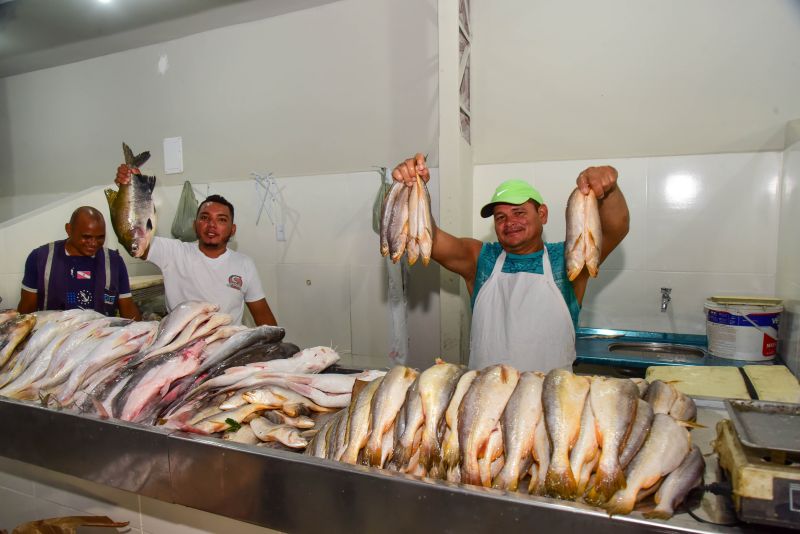 Inauguração da seção de pescados, frutos do mar, farinha, conveniência e hortifruti do Mercado do 40 horas