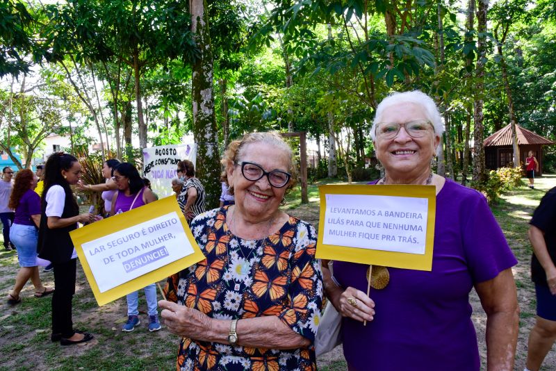 Programação Agosto Lilás no parque Seringal