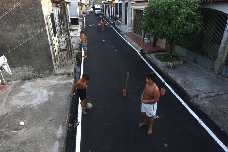 Inauguração asfáltica das passagem Pinheiro e São Roque no bairro Cidade Nova V