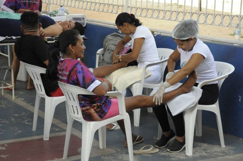 Acolhidas dos romeiros do Círio de Nazaré no Colégio Salesiano Nossa Senhora do Carmo na Br