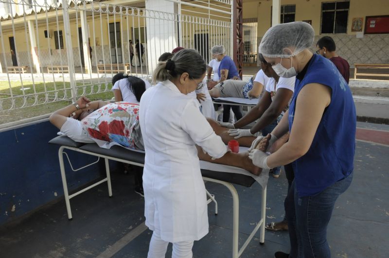 Acolhidas dos romeiros do Círio de Nazaré no Colégio Salesiano Nossa Senhora do Carmo na Br