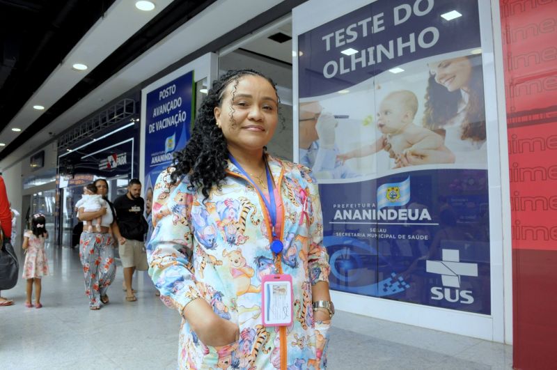 Teste do olhinho e vacinação de Ananindeua no shopping Metrópole (Sala de vacinação)