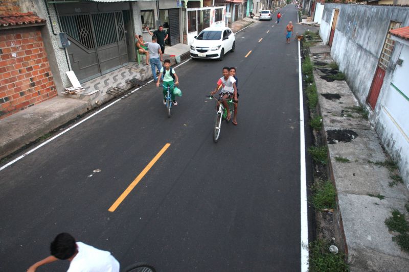 Inauguração de ruas pavimentadas no conjunto Paar, rua Xingu e tv Salinópolis