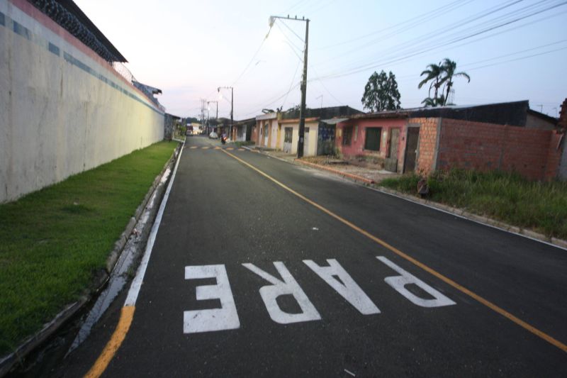 Inauguração de ruas pavimentadas no conjunto Paar, rua Xingu e tv Salinópolis