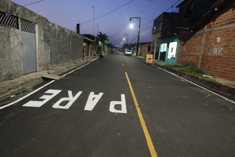 Inauguração de ruas pavimentadas no conjunto Paar, rua Xingu e tv Salinópolis