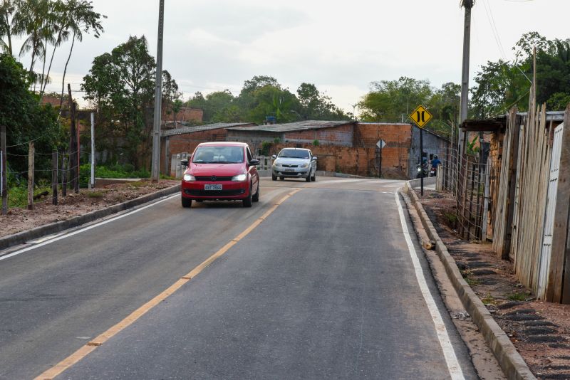 Imagens da nova estrada do Ariri no bairro do 40 horas