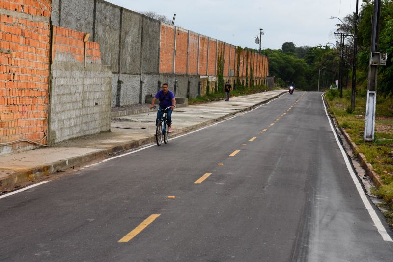 Imagens da nova estrada do Ariri no bairro do 40 horas