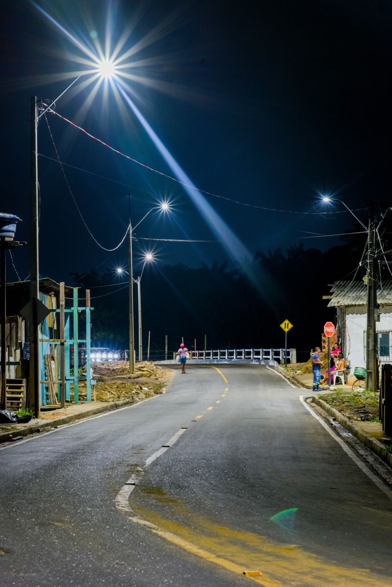 Imagens da nova estrada do Ariri no bairro do 40 horas