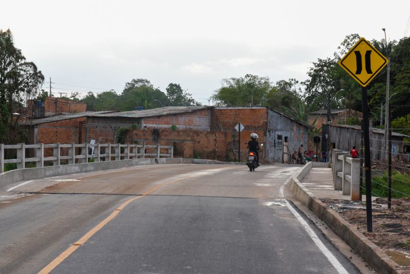 Imagens da nova estrada do Ariri no bairro do 40 horas