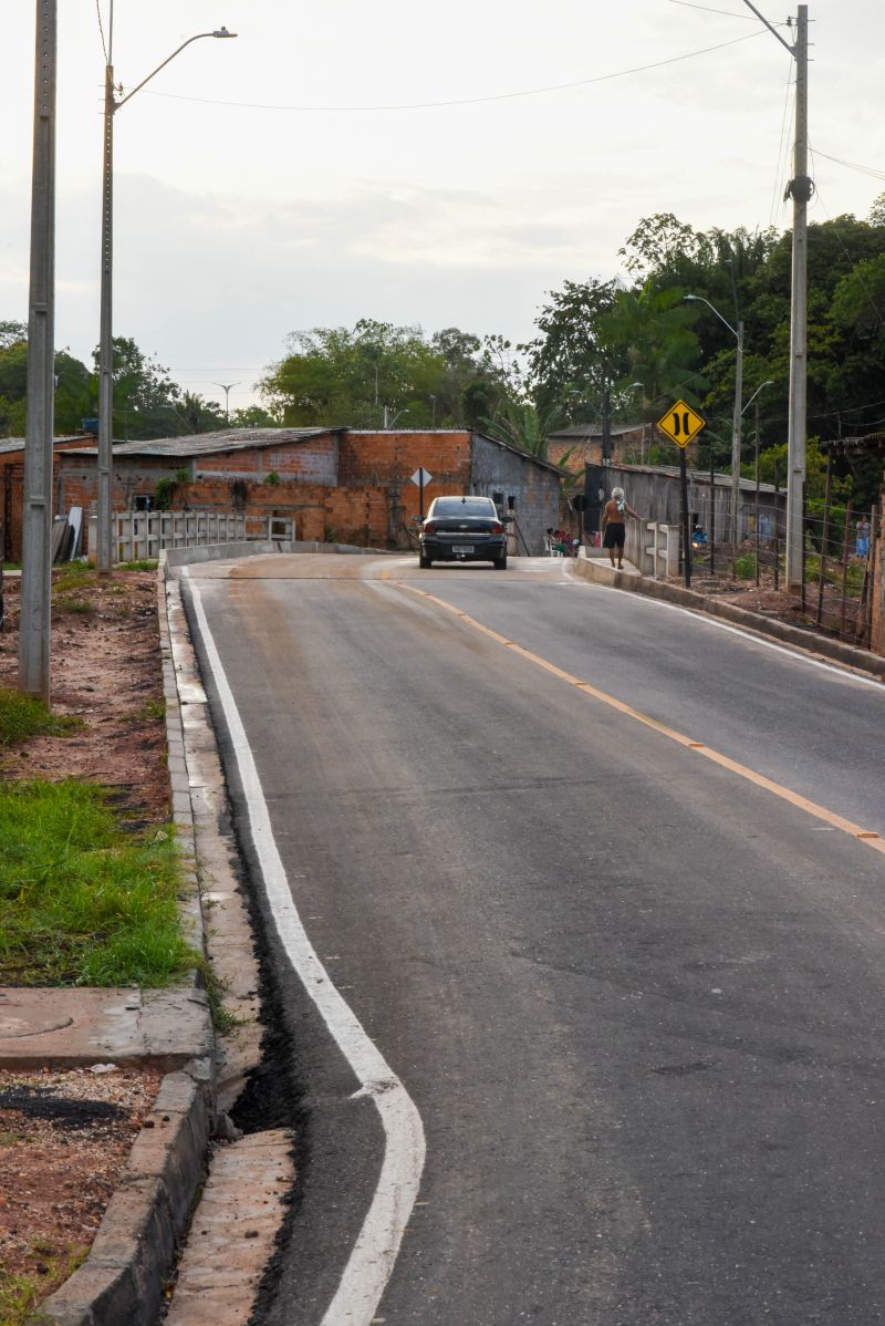 Imagens da nova estrada do Ariri no bairro do 40 horas