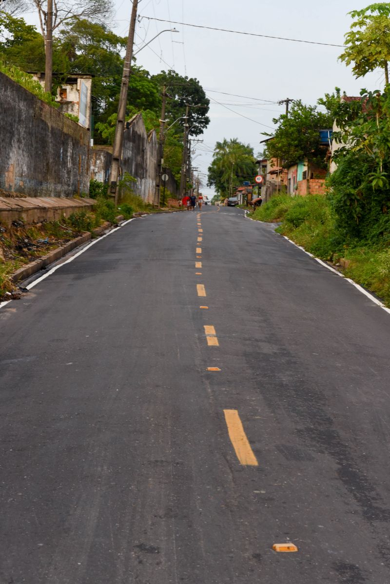 Imagens da nova estrada do Ariri no bairro do 40 horas