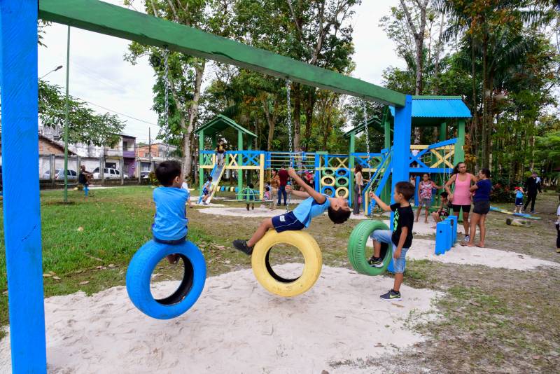 Playground do Prque Seringal completamente revitalizado.