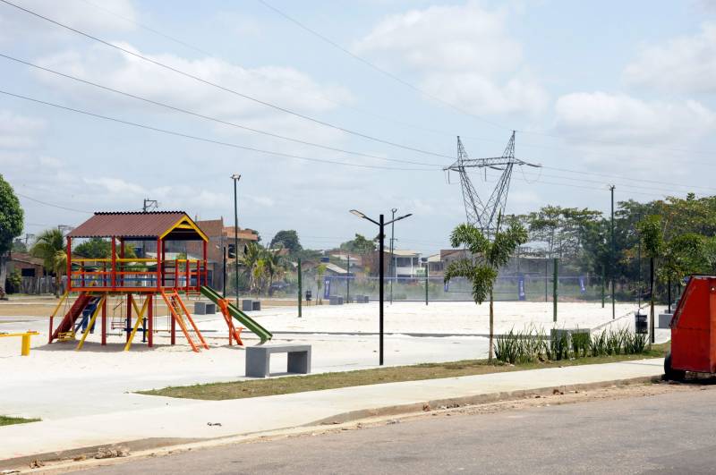 A Praça do Tumucumaque é uma das grandes realizações da Prefeitura