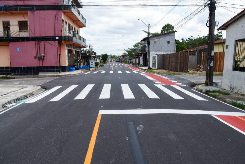 Bairro Icuí Guajará tem recebido revitalização viária.