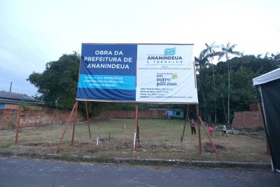 Galeria: Assinatura de ordem de serviço para inicio das  obras de Construção da nova praça do conjunto Moara no bairro de Águas Lindas