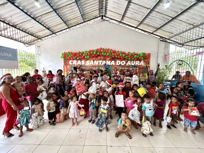 A magia do Natal tomou conta do CRAS Santana do Aurá