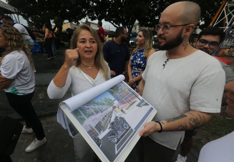 Assinatura da ordem de serviço para reforma da praça Complexo da Cidade Nova Vlll