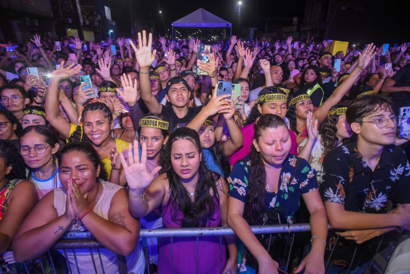 Comemoração de 81 Anos de Ananindeua com show de Isadora Pompeo na Av Santa Fé no bairro Icuí Guajará
