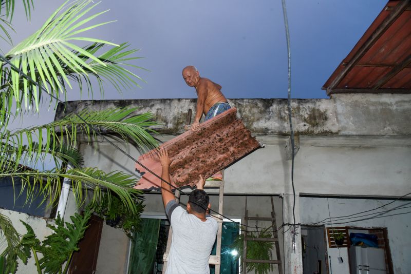 Moradores atingido pela Ventania na Cidade Nova WE 65